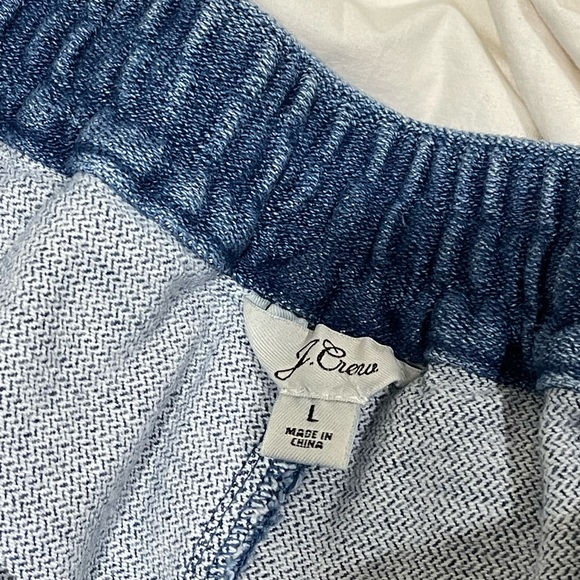 J crew size large new without tags, drawstring and pockets denim jeans - Picture 4 of 5